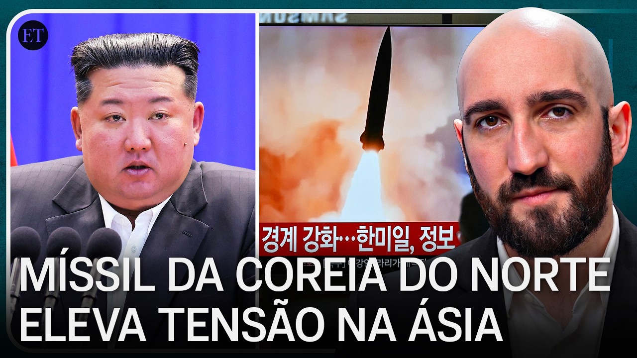 Coreia do Norte realiza disparo de míssil enquanto EUA e Coreia do Sul encurtam exercícios militares