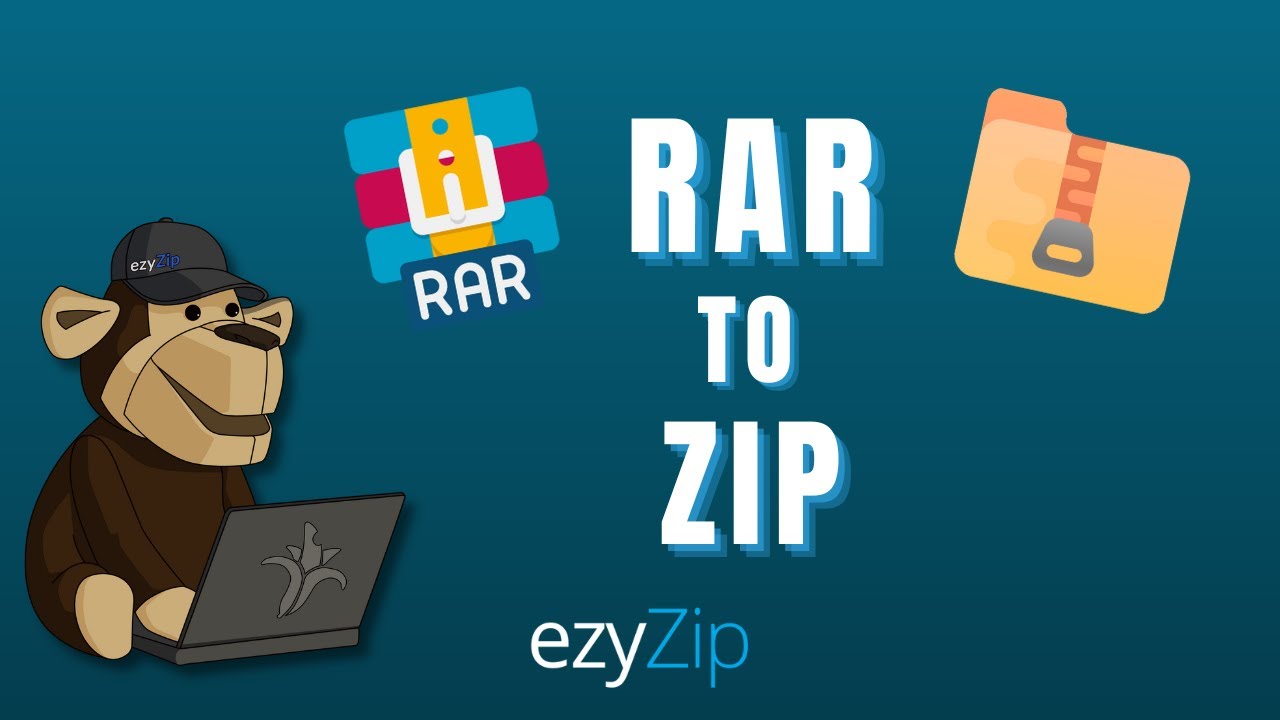 Convert RAR To ZIP Online (No limits!) ezyZip