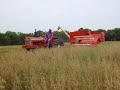 Allis-Chalmers 72 combine in oats Allis-Chalmers 72 combine in oats