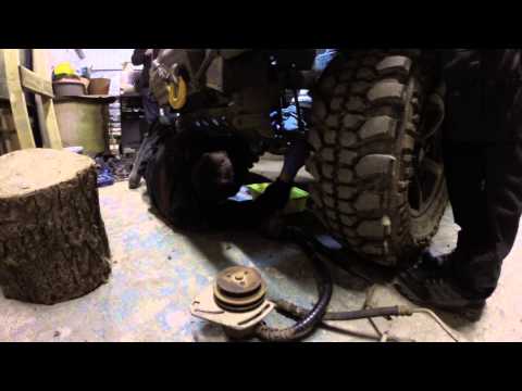 Me fixing landrover defender 90 offroading wales