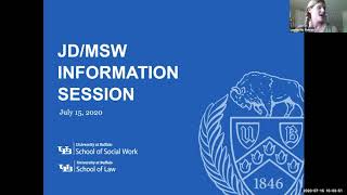 关于法学院JD / MSW计划的在线信息会议