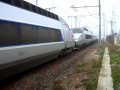 TGV Atlantique Irun-Paris passing near Bordeaux