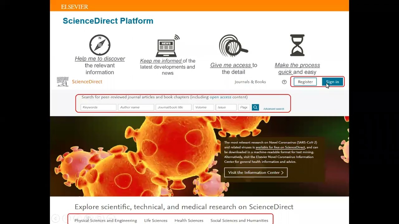 ScienceDirect Training Webinar