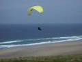 Tom Arnold paragliding at Perranporth, Cornwall, 28th May 20