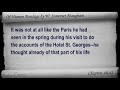 chapters 40-42. classic literature videobook with synchronized text, interactive transcript, and closed captions in multiple languages. audio courtesy of librivox. read by tom weiss. playlist for: of human bondage by w. somerset maugham: www.youtube.com