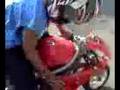sherwayne and isaiah riding pocketbike