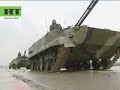 the russian military have started preparations for the victory day parade to be held on red square on may 9. the annual event marks the end of russia's participation in world war ii.

a training square, similar in size to red square, has been built in alabino in the moscow region. more than 8,000 personnel are to march on red square during celebrations.

for the first time since the fall of soviet union, military hardware, including bmp-3 infantry fighting vehicles, btr-80 armoured personnel carriers, t-90 tanks, topol-m mobile missile launchers and tu-160 and tu-95ms strategic bombers will be take part in the parade.

the first victory parade was on june 24, 1945 on the order of the then supreme commander-in-chief, joseph stalin.