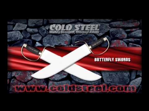 Cold Steel - Cold Steel Butterfly Swords. *Meats utilized in this video was carefully preserved and donated to the Ventura County Rescue Mission. For a FREE color catalog...