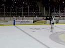 Stilt skating at gopher hockey game