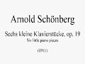 Arnold Schoenberg, 6 little pieces op. 19 - Orchestral versi