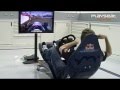 Sebastian Vettel testing the new formula 1 driving simulator Playseat RBR 1