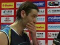 Fabricio OBERTO (ARG), post-game interview