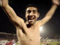 la salida de los jugadores a la cancha