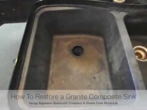 how to clean black acrylic sink