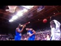 Aziz N'Diaye bounces the ball off Jordan Reves' face