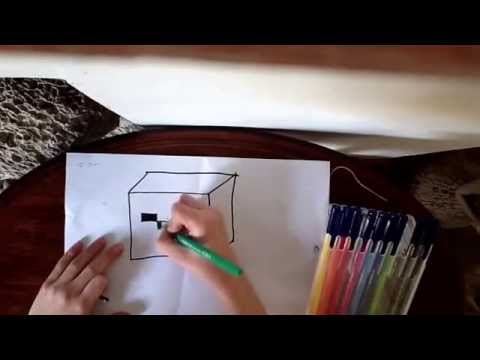how to draw a minecraft zombie