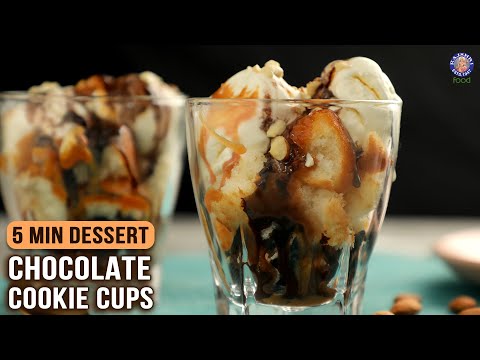 Chocolate Cookie Cups – No Bake! | For Kids, Guests, House Parties, Date Nights | Simple Desserts