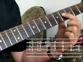 Blues Lesson - Chordal blues lick in A