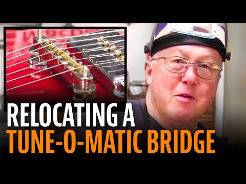 how to fit a tune o matic bridge