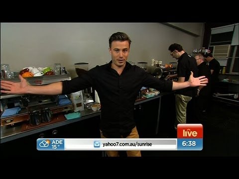 Coffee - James Tobin is finally back from his stint with Beauty and the Geek and is hanging out at a coffee academy to learn more about coffee.