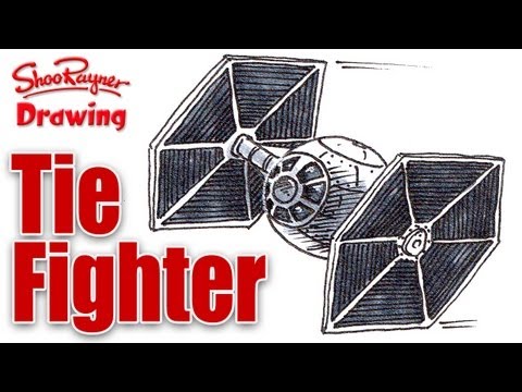 How to draw a Star Wars Tie Fighter