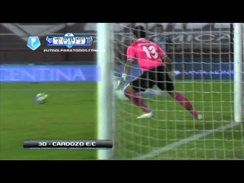 Gol Cardozo (e/c). Vélez 0 - 2 Estudiantes BA. Copa Argentina. 16avos. Fútbol Para Todos.