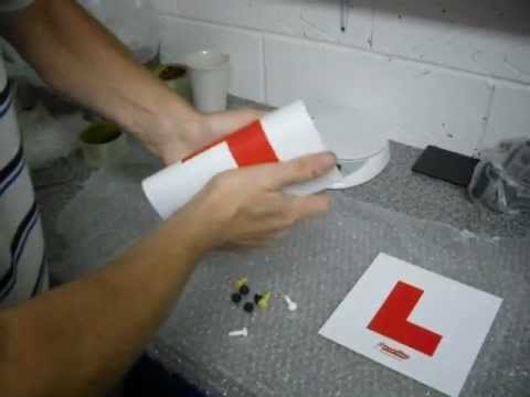 how to fit l-plates to a motorbike