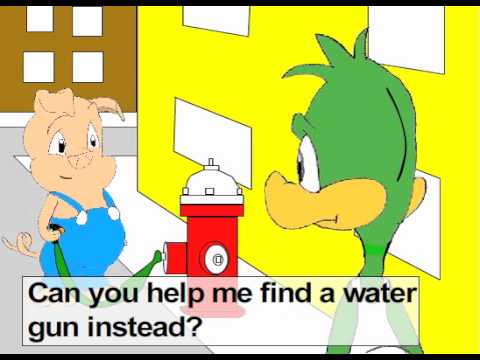 Tiny Toons' Plucky Duck in