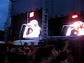 The red hot chili peppers performing a new song at hyde park in 2004- rolling sly stone