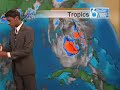 Weatherman Scared of Roach