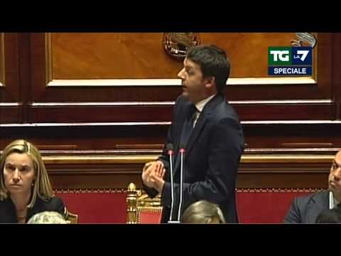 Il discorso di Matteo Renzi al Senato - 24.02.2014 - La7 Attualità