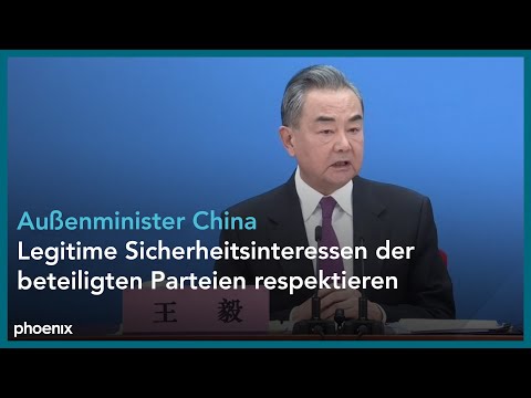 Chinesicher Außenministers Wang Yi zum Russland-Ukrai ...