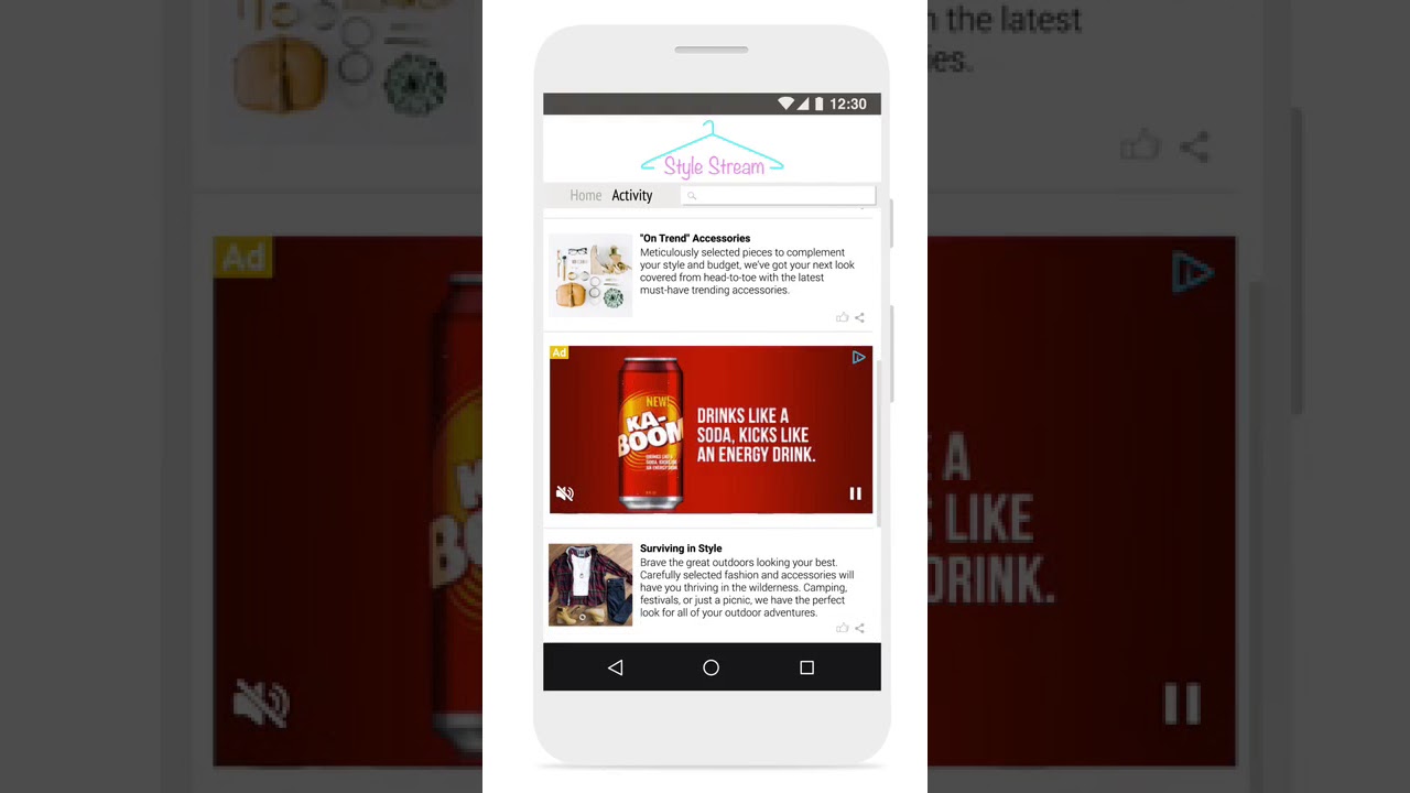 In-Feed Video Demo