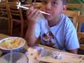 Gibbs Kids Eating Sushi - Can you believe it?