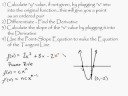 calculus - find the equation of the tangent derivatives derivative line intuitive math help