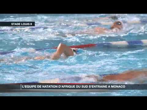 L'équipe de natation sud-africaine se prépare à Monaco