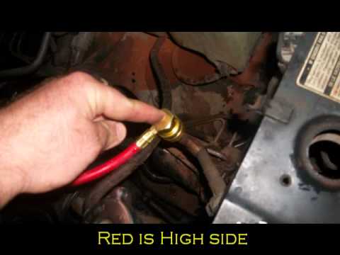 how to vacuum vehicle a c system