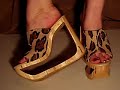 walking in 6inch high cut out wood wedges 1