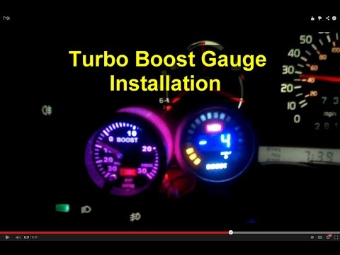 how to hook up a boost gauge