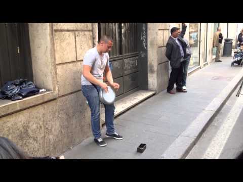 darbuka - This street performer play like if has 4 hands. Doumbek for americans: http://www.amazon.com/gp/product/B000GEE7BI/ref=as_li_ss_tl?ie=UTF8&camp=1789&creative...