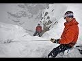 Telemark Skiing the Y Couloir