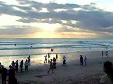 Sun Salutation at Kuta beach, BALIyoga sun salutation bali waves