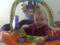 Seven standing, talking and playing