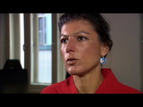 Sahra Wagenknecht (DIE LINKE) ber Populismus und Hass im Netz