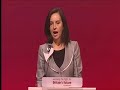 Caroline Flint speaks to Labour Party Conference