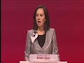 Caroline Flint speaks to Labour Party Conference