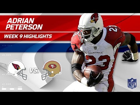 Video: Adrian Peterson's 157 Yards on Career-High 37 Carries! | Cardinals vs. 49ers | Wk 9 Player HLs