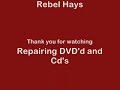 How to Repair DVD's CD's for Free at home