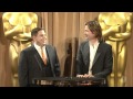 Brad Pitt and Jonah Hill at the 84th Academy Awards® Nominees Luncheon