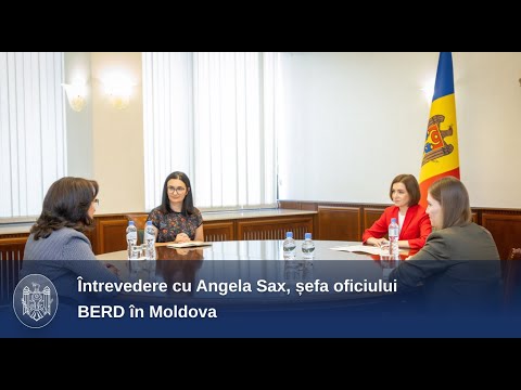 Президент Майя Санду встретилась с главой представительства Европейского банка реконструкции и развития в Молдове Анжелой Сакс